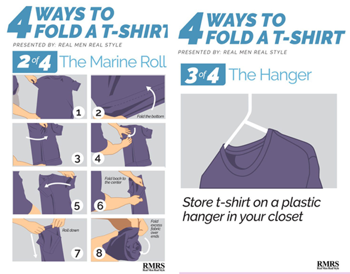 Hướng dẫn 4 cách gấp áo thun tập gym nam đơn giản
